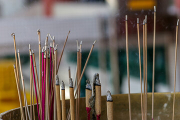 incense sticks in temple