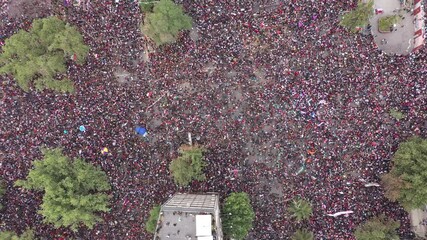Civil protests have taken place throughout Chile in response to a raise in the Santiago Metro's subway fare, the increased cost of living, privatisation and inequality prevalent in the country.
