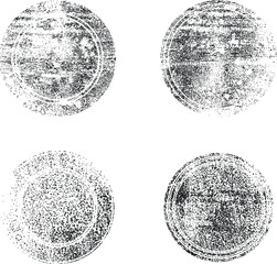 Grunge post Stamps Collection, Circles. Banners, Insignias , Logos, Icons, Labels and Badges Set . vector distress textures.blank shapes.