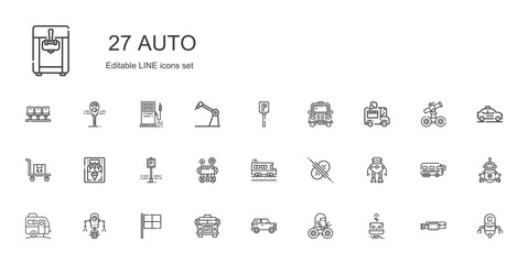 auto icons set