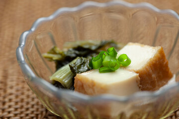 しろ菜と厚揚げの煮物