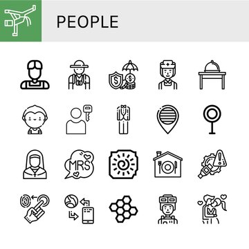 people icon set