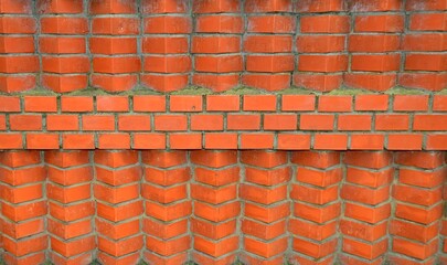 red brick wall