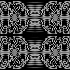 Vector abstract lines pattern. Waves background