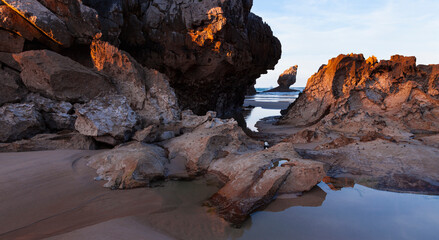 Buelna beach, Buelna, Asturias, Bay of Biscay, Spain, Europe