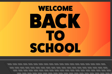 Back to School holiday concept. Template for background, banner, card, poster with text inscription. Vector EPS10 illustration.
