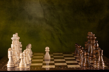Chess on the board