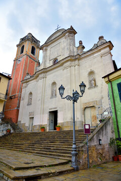 church of san nicolo village of perinaldo imperia italy 