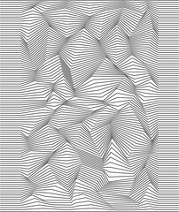 Vector abstract lines pattern. Waves background