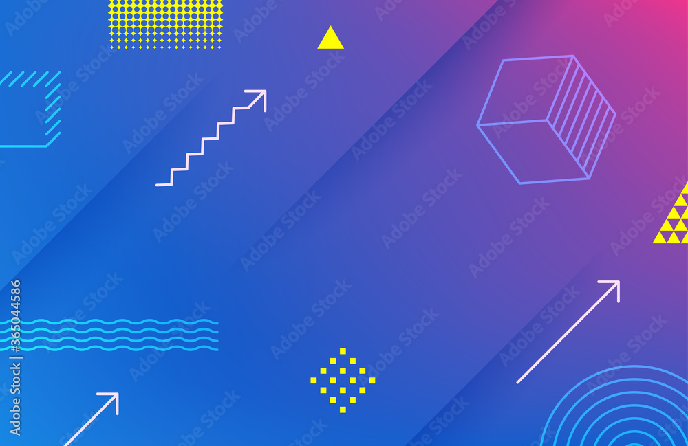 Poster abstract violet geometric vector background