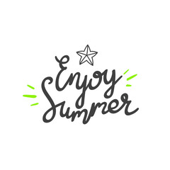 Enjoy summer. Travel logo collection