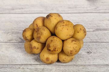 Sweet tasty tropical fruit Langsat