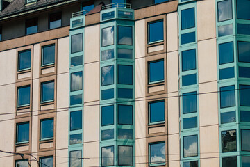 Obraz premium architecture of historical building in the downtown area of Budapest, capital of Hungary 