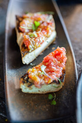 Bruschetta on Toasted French Bread