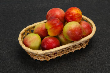 Sweet tasty fresh ripe apricots