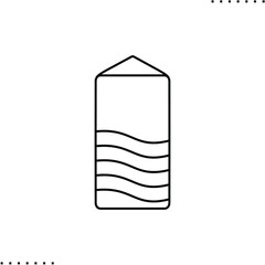  Water symbol, one of four elements nature power,  environment vector icon in outlines