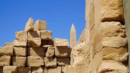 Egipt, Luksor, Karnak, obelisk, monolit, Faraon, Świątynia © Artur