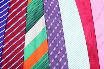 Background of colorful neckties