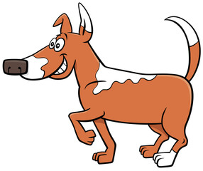 cartoon spotted dog funny animal character
