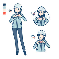 simple work wear woman_heart-mark-hand-sign