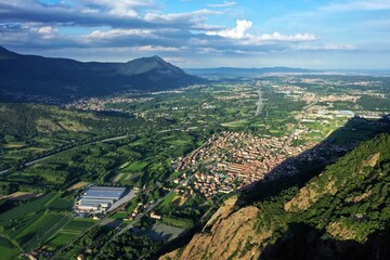 Sant'Ambrogio village, in the Susa Valley, near Turin, Piedmont, Italy