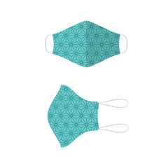 Face Covering, Face Mask Icon, Isolated Mask, Disposable Mask, N95, KF94, KN95, Virus Protection, Covid-19, Coronavirus Infection, Vector Illustration