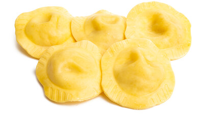 italian ravioli isolated