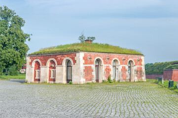 Naklejka premium Guard-house of fortifications around old town of Zamosc. Historical city in southeastern Poland and a UNESCO World Heritage Site.