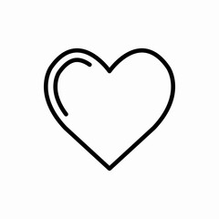 Outline heart icon.Heart vector illustration. Symbol for web and mobile