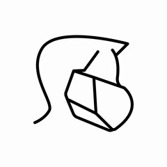 Outline hygiene face mask icon.Hygiene face mask vector illustration. Symbol for web and mobile