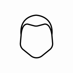 Outline humanface icon.Humanface vector illustration. Symbol for web and mobile