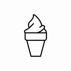 Outline ice cream icon.Ice cream vector illustration. Symbol for web and mobile