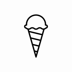 Outline ice cream icon.Ice cream vector illustration. Symbol for web and mobile