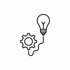 Outline idea icon.Idea vector illustration. Symbol for web and mobile