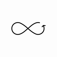 Fototapeta premium Outline infinity icon.Infinity vector illustration. Symbol for web and mobile