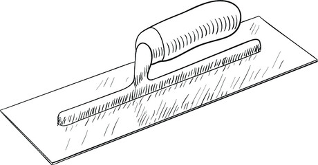 Plastering trowel illustration
vector illustration of a plastering trowel tool
 - obrazy, fototapety, plakaty
