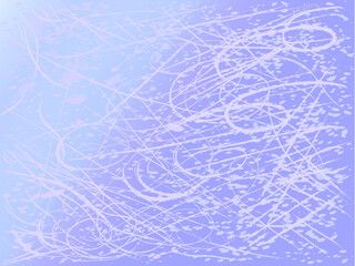 Abstract scratches on ice. Winter background template