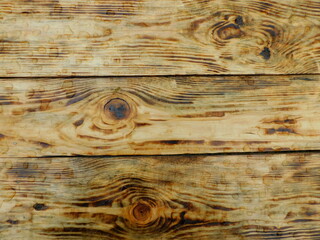 Background of ground polished boards with natural texture of tinted wood.
