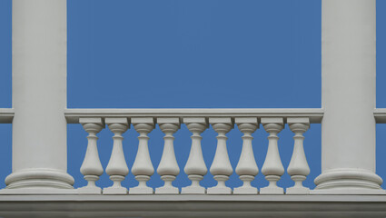 Columns and balustrade