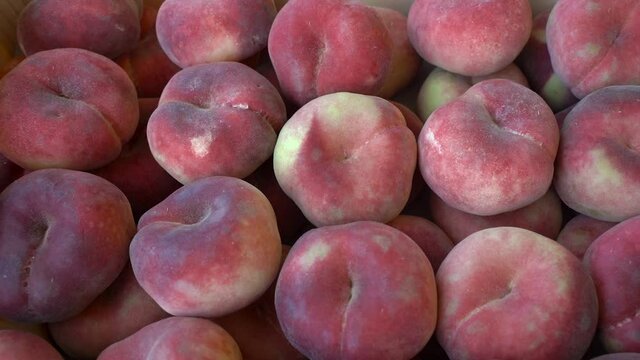 Peach figs harvest on the farmer's market