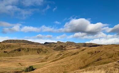 Iceland landscape Blue Skies