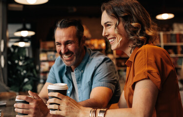 Couple at cafe