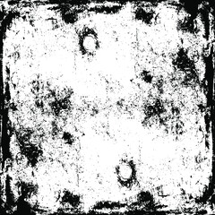 Scratched Frame. Grunge Urban Background Texture Vector. Dust Overlay. Distressed Grainy Grungy Framing Effect. Distressed Backdrop Vector Illustration. EPS 10.