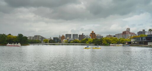 Ohori Park is a pleasant city park in central Fukuoka (Japan) with a large pond at its center. The...