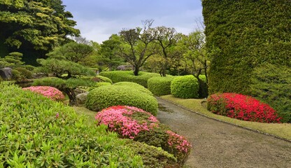 Obraz premium Ohori Park Japanese Garden Fukuoka city, Japan