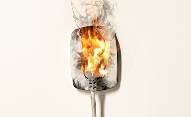 Electrical short circuit leading to plug ignition