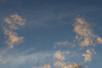 Clouds at sunset.