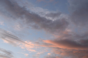 Fototapeta na wymiar Clouds at sunset.