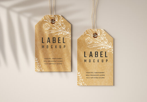 Kraft Paper Label Mockup
