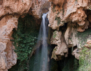 LOS AMANADEROS (Waterfall in Rio Deva, Teruel, Spain)